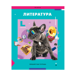 Тетрадь предметная А5 36л. "Пять в квадрате" - Литература, эконом. (Спейс)