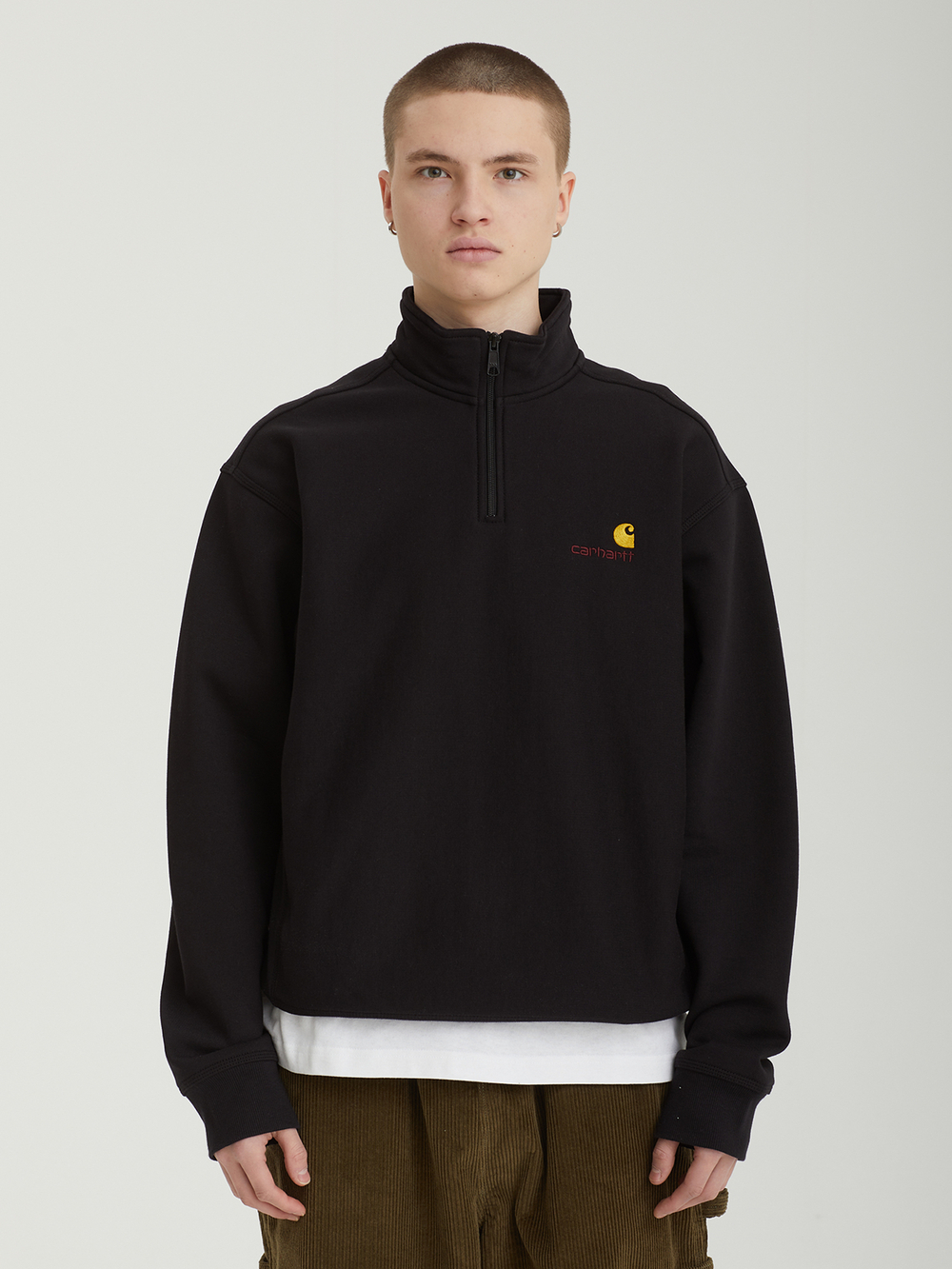 Мужская Толстовка Half Zip American Script