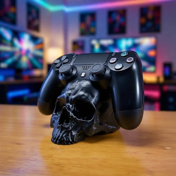 Подставка для джойстика/геймпада PS4 в виде черепа, 3D печать, черный