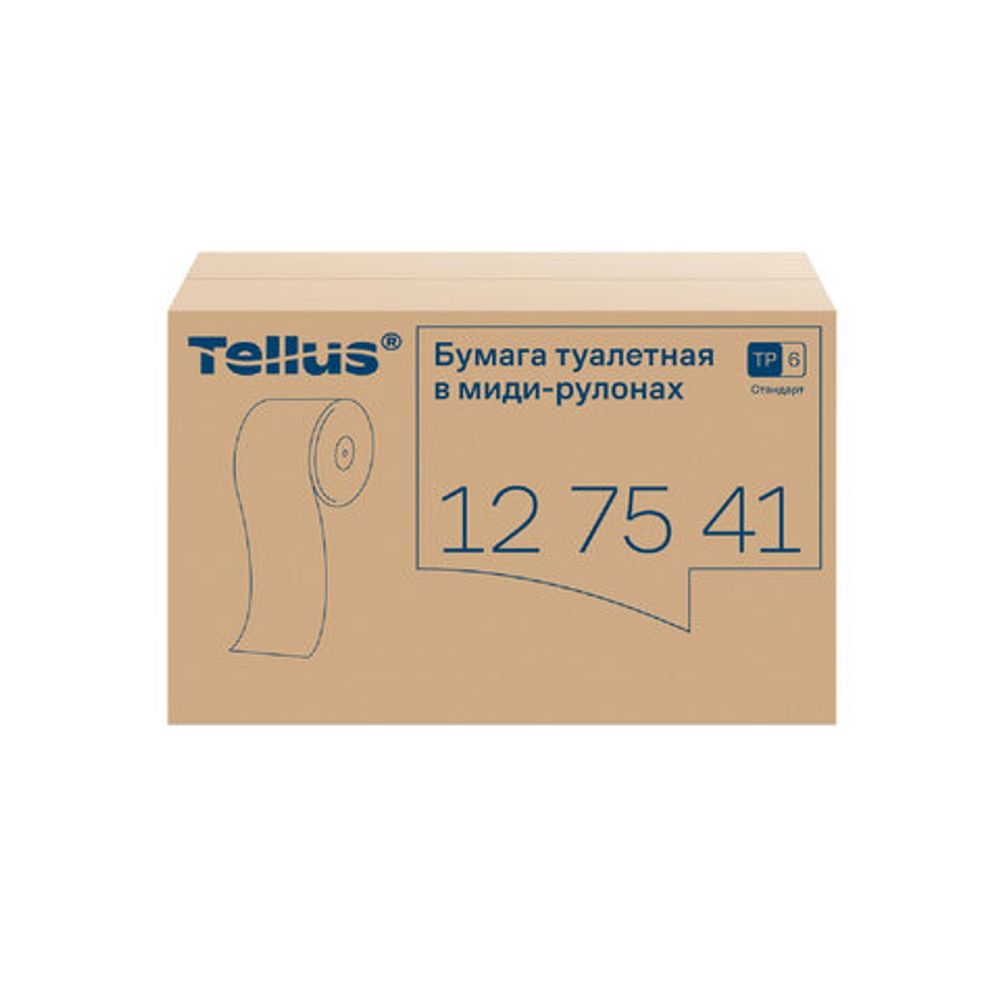 Бумага туалетная 135 м, Tellus/TORK (Система Т6) UNIVERSAL, КОМПЛЕКТ 27 рулонов, белая, 127540/127541