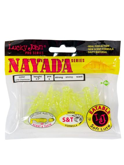 Твистеры съедобные LJ Pro Series NAYADA (4,5 см), цв. 071, 9 шт.