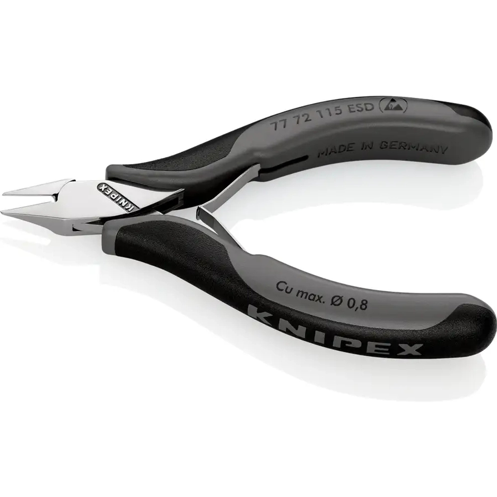 Кусачки боковые для электроники антистатические 115 мм Knipex 77 72 115 ESD