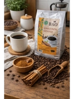Кофе в зернах "BAO Cinnamon" Арабика/Робуста Вьетнам, с корицей, вакуумная упаковка, 500 г