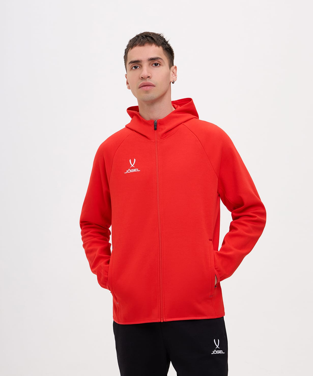 Худи на молнии ESSENTIAL Athlete Hooded FZ Jacket, красный