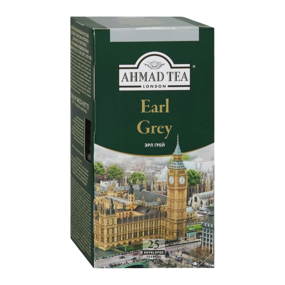 Чай Ахмад Tea черный Эрл Грей 25пак, шт