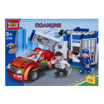 Конструктор пластмассовый 150эл. Полиция "Побег из тюрьмы" 3169-KK (Город мастеров)