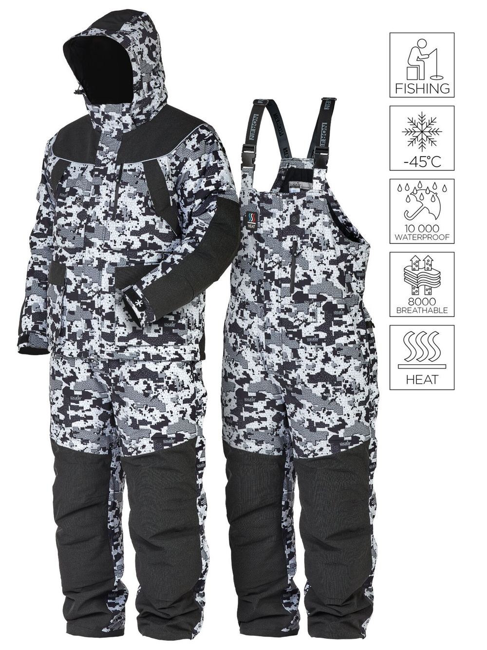 Костюм зимний Norfin EXPLORER 2 CAMO HEAT XL