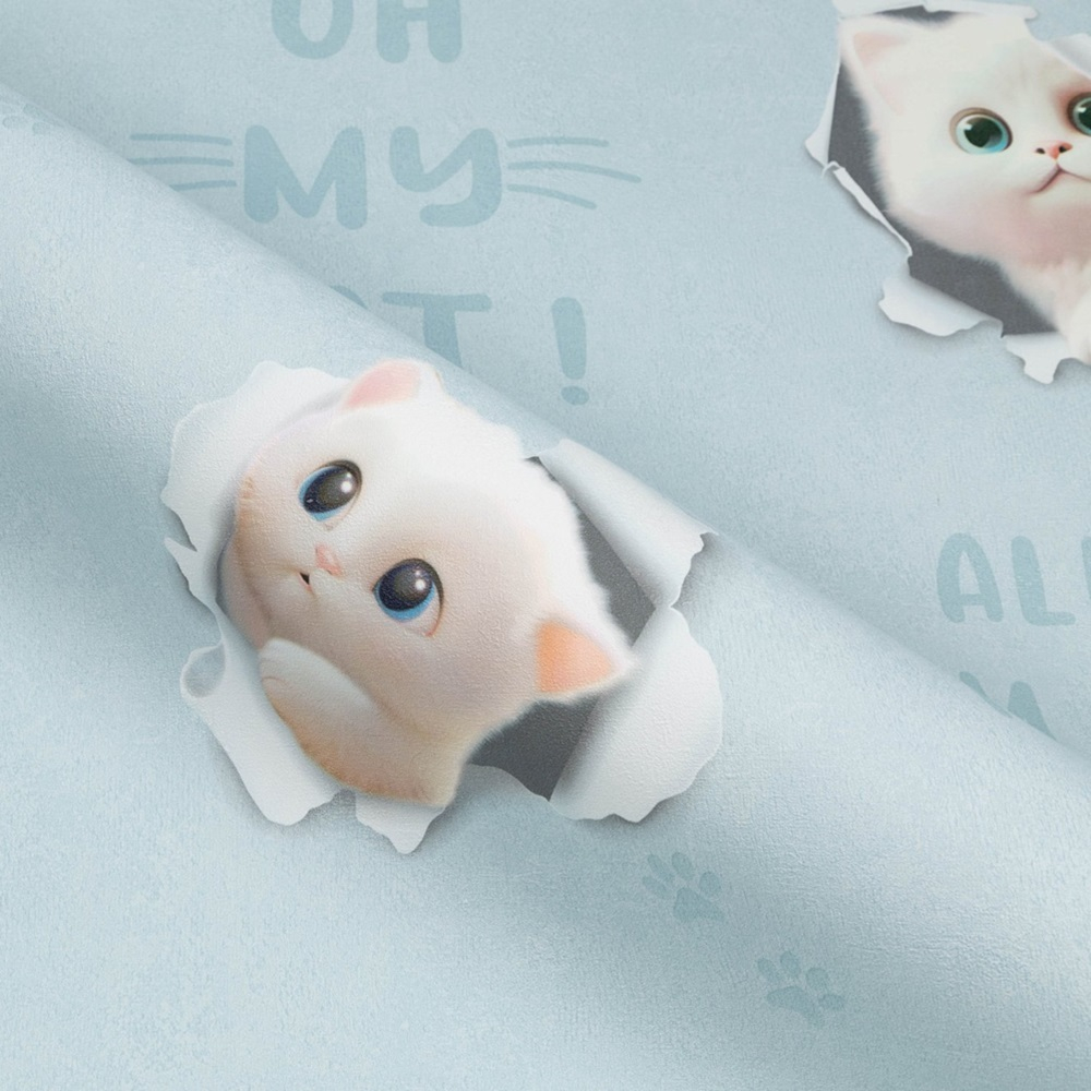 Обои виниловые HC72285-16 PALITRA HOME 3D Cats, сюжетный рисунок размер 1.06 х 10.05 м