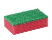 Губки для посуды с чистящим слоем "Эконом" 7.5×4.5×2.5 см. 5 шт. мини Доляна