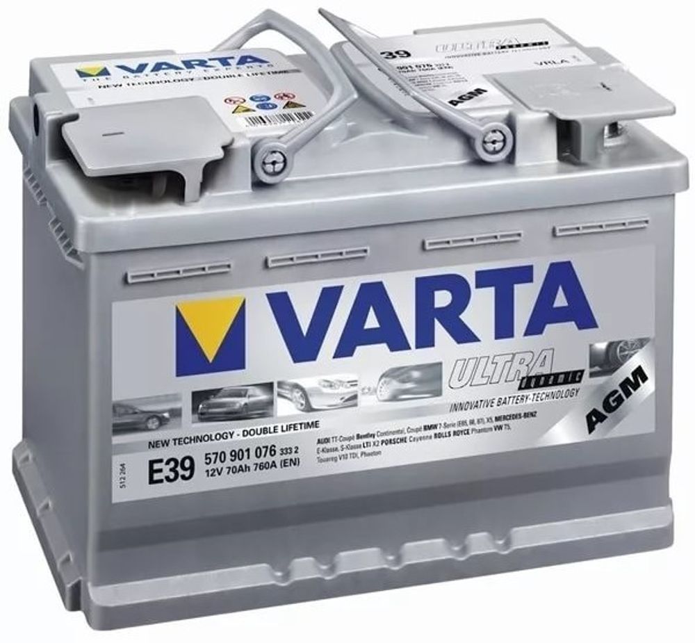 VARTA Silver Dynamic AGM 6CT- 70 ( 570 901 ) аккумулятор VARTA Silver Dynamic AGM 6CT- 70 ( 570 901 ) аккумулятор