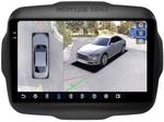Магнитола для Jeep Renegade 2014-2021 - FarCar BX9-360-9596 монитор 9.5" 2K QLED на Android 13, Быстрая, CarPlay, 4G SIM-слот, 4 камеры в комплекте