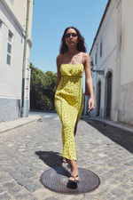 ПЛАТЬЕ СРЕДНЕЙ ДЛИНЫ С УЗОРОМ «ПУАНТИЕ» - ZARA