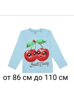 Футболка для садика с длинным рукавом.девочка.1шт
