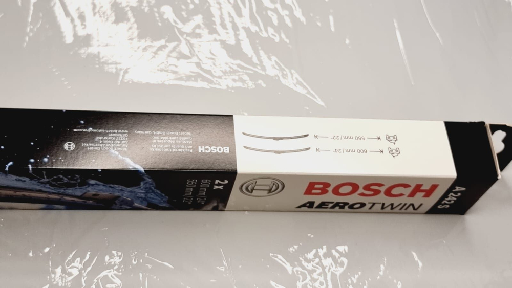 Щетка Стеклоочистителя 600/550 мм Бескаркасная Комплект 2 Шт Aerotwin Bosch A242S