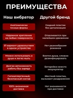 Вибратор реалистичный на присоске с фрикциями и подогревом