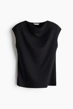 Топ из джерси с вырезом-качели — короткие рукава - H&M