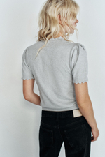 ТРИКОТАЖНЫЙ КАРДИГАН С КОРОТКИМ РУКАВОМ — ZARA
