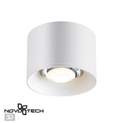 358651 OVER NT21 444 белый Светильник накладной светодиодный IP20 LED 4000К 12W 220V PATERA