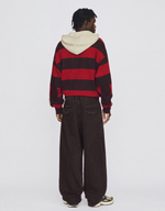 Мужские широкие джинсы wide leg с вытачками - BERSHKA