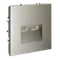 Розетка компьютерная двойная RJ45+RJ45 Cat 6 Voltum S70 Шелк VLS060204
