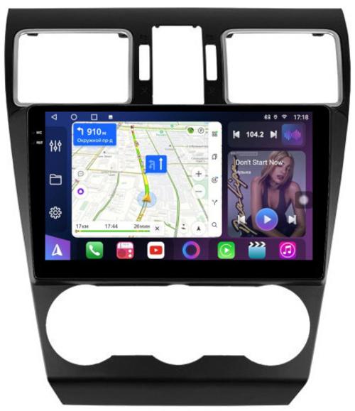 Магнитола для Subaru Forester 4, XV 1 2015-2018, Impreza 4 - FarCar S500-TS10 монитор 9.5" QLED на Android 14, Быстрая, CarPlay, 4G SIM-слот