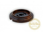 Рамка одноместная "Темный дуб лак" Retrika RD-01023