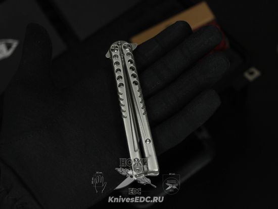 Складной нож STEELCLAW бабочка Секиро-01 c клинком из стали D2, рукоять Stainless Steel