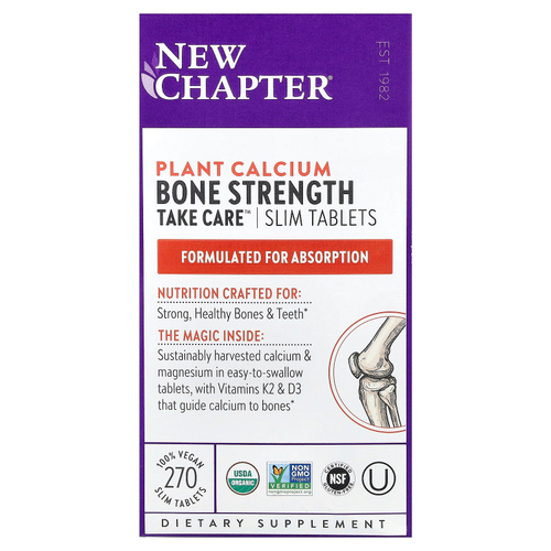 New Chapter, Bone Strength Keep Care™, 270 вегетарианских таблеток