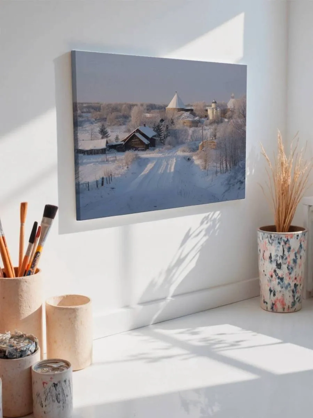 Картина на стену 40 X 50 Зимний пейзаж
