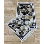 Набор ковриков ДЕКОРАТИВ (DECORATIVE) с рисунком и бахромой 55*85+45*55 6756-2