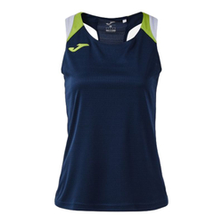 Женский теннисный топ Joma Terra Tank - dark navy/lime