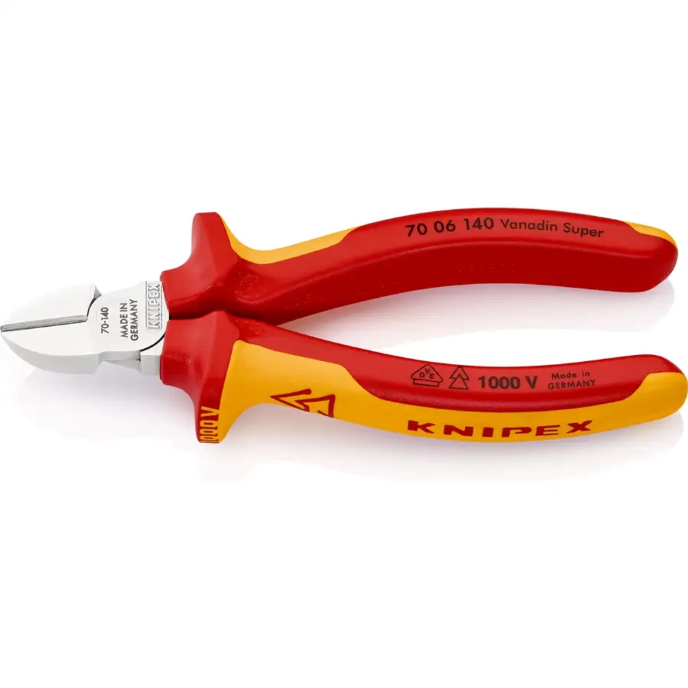 Кусачки боковые хромированные 140 мм Knipex 70 06 140