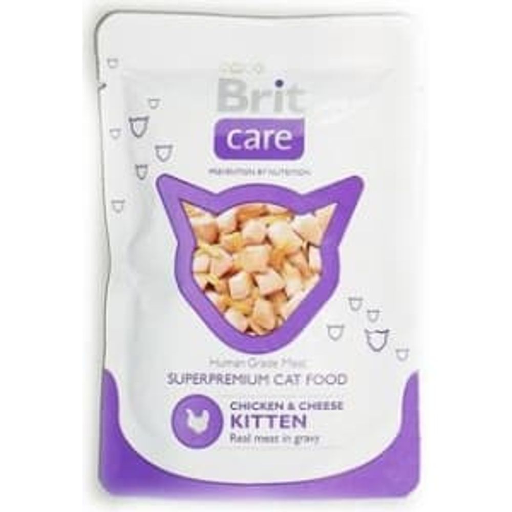 Brit Care Cat Пауч д/котят "Курица и сыр" 80гр Brit Care Cat Пауч д/котят "Курица и сыр" 80гр