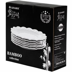 Lenardi 140-018 Набор из 6 тарелок 19,5см BAMBOO в под.уп.(х8)Фарфор