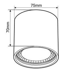 Светильник точечный накладной Wertmark Technical Altair WTA.O02.607.V0.07
