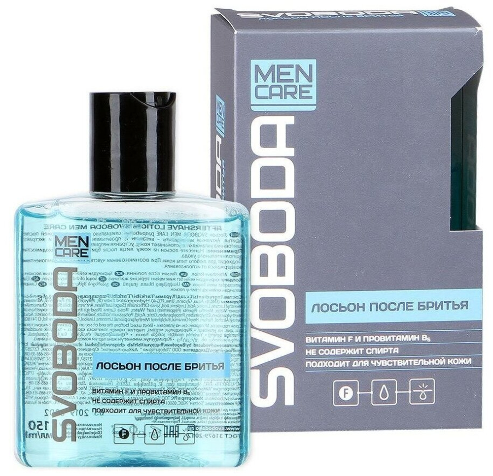 ЛОСЬОН ПОСЛЕ БРИТЬЯ SVOBODA MEN CARE (ВО ФЛАКОНЕ В ФУТ.) 150МЛ 3578