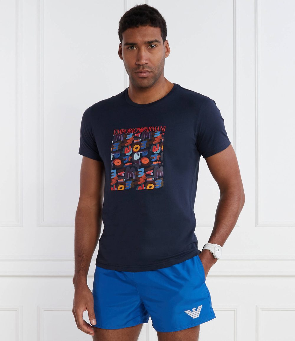 Футболка Emporio Armani - темно-синий(211818 4R469)