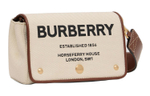 Burberry Cow Leather Messenger Bag, Shoulder Bag, Crossbody Bag Small Women"s White/Tan