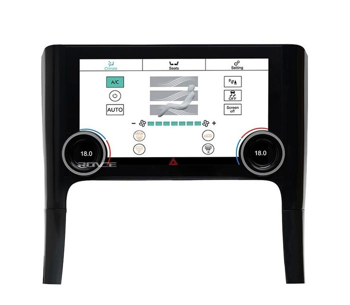 Сенсорная панель климата Range Rover Sport 2009-2013 - Kuberg ZF-2012 с 10" экраном LCD/ЖК, съёмные боковые планки