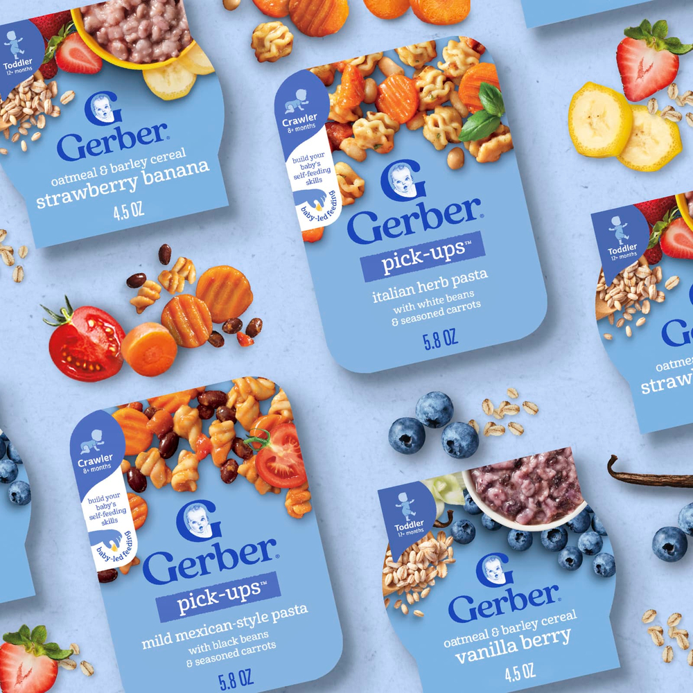 Gerber, Овсяные хлопья и ячменя, от 12 месяцев, ваниль, 128 г (4,5 унции)