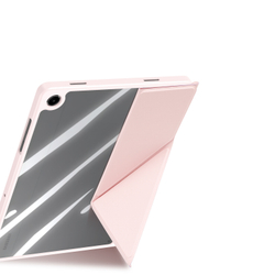 Чехол книжка розового цвета для планшета Samsung Galaxy Tab A9 Plus и Tab 11 Plus, серия Magi Series от Dux Ducis