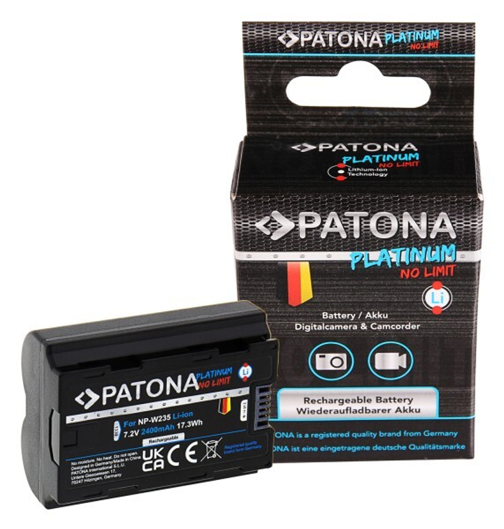 PATONA Platinum аналог Fujifilm NP-W235