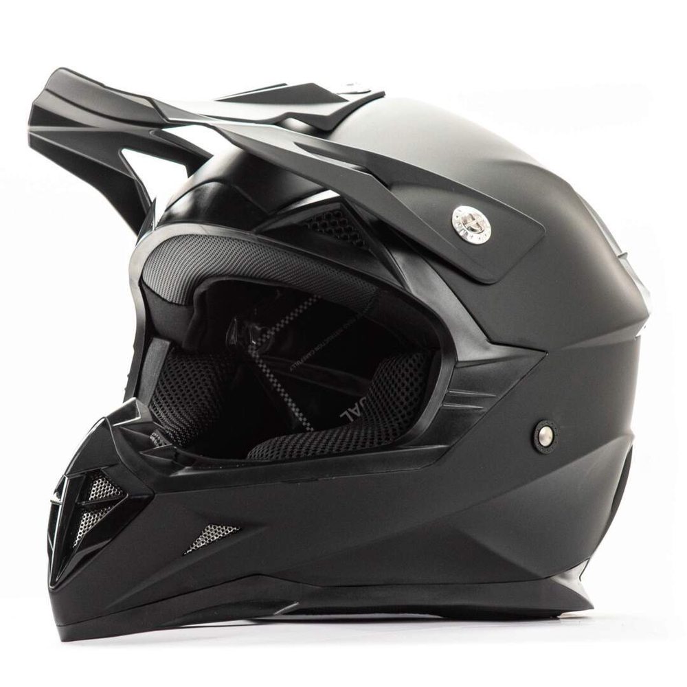 Шлем мото кроссовый HIZER 615 №2 (L) matt black