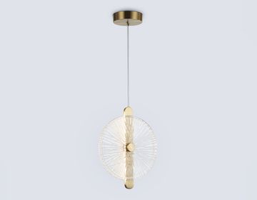 Подвесной светодиодный светильник 13W 3000K LH31147 BS/CL латунь/прозрачный High Light Crystal Ambrella