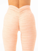 Леггинсы RYDERWEAR NKD V Scrunch Blush Marl