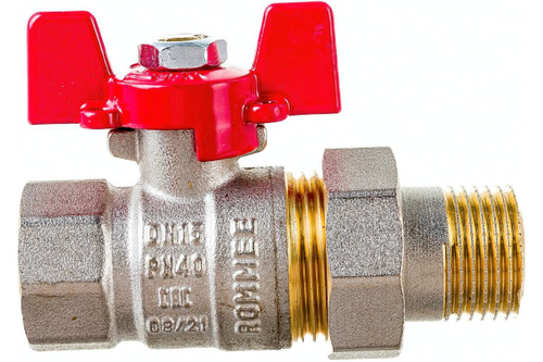 Кран шар. ROMMER с американкой 1/2" ВН/НР   (баб)    7552