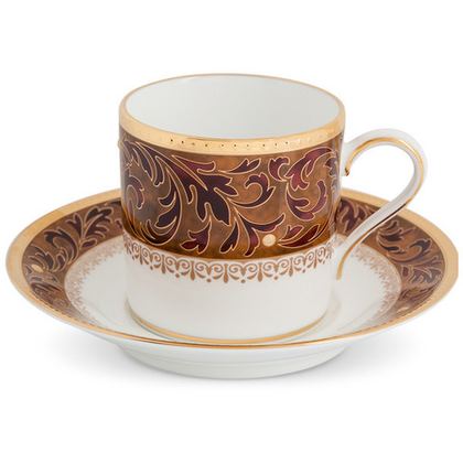 Чашка кофейная с блюдцем Noritake Ксавьер золотой кант 90мл