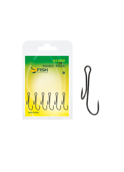 Крючок рыболовный Fish Crystal Двойной Живцовый Double RYDER 8250 №2/0