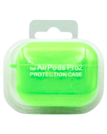 Силиконовый чехол для AirPods Pro 2 c карабином салатовый