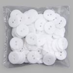 Пуговицы 2 прокола 28L=18 мм, (White (белый)) NE63, 72 шт